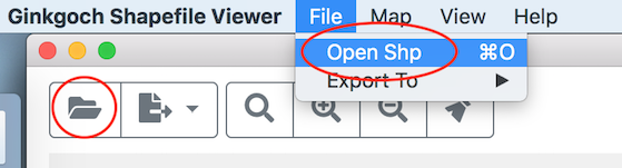 Open a shapefile