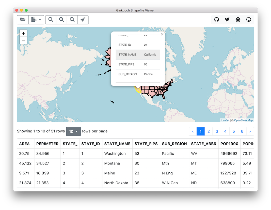 Shapefile viewer on macOS preview